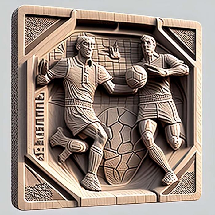 3D model IHF Handball Challenge 14 game (STL)